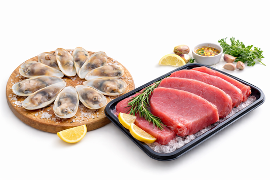 40 Machas + Atún Steak Premium 900 g aprox.